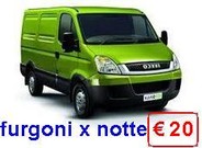P. boccea: furgoni max q,li 35 x notte € 24,00